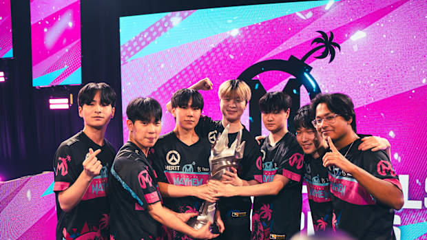 Florida Mayhem hoists a trophy